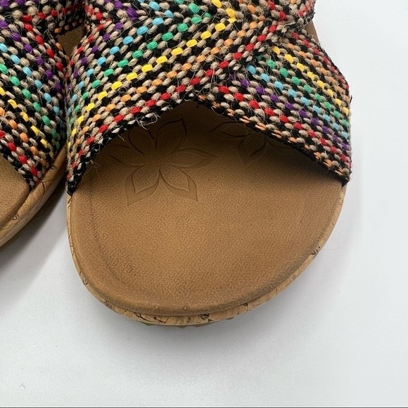 Skechers Cali Size 9 Beverlee Delighted Wedge Vegan Sandals Rainbow Multicolor - Picture 6 of 16